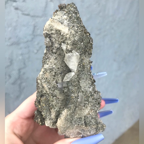 Dogtooth Calcite & Pyrite in Matrix ✨ - Picture 8 of 10